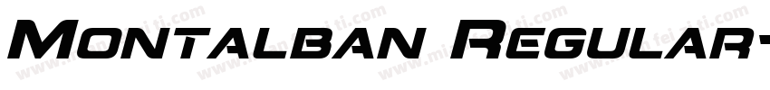 Montalban Regular字体转换